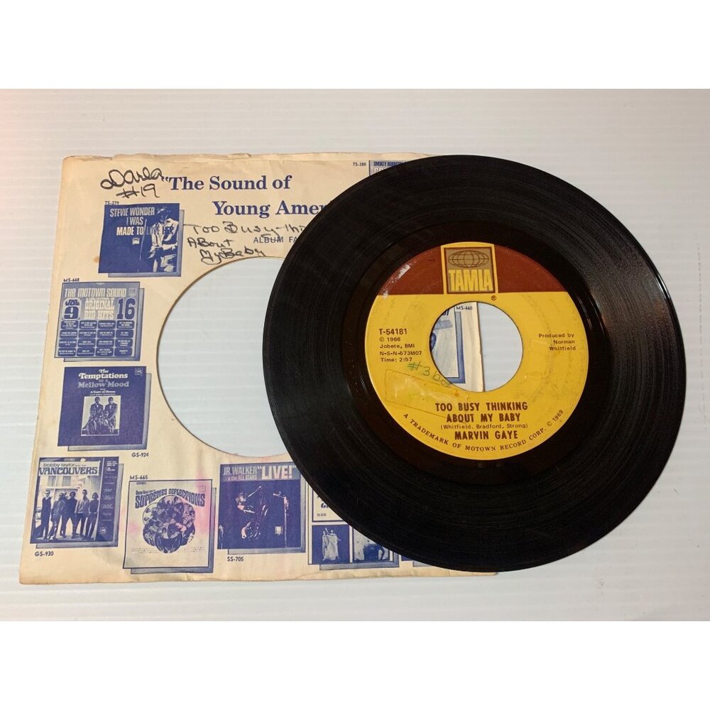 Marvin Gaye 45 RPM Vinyl Record Tamla 1966
